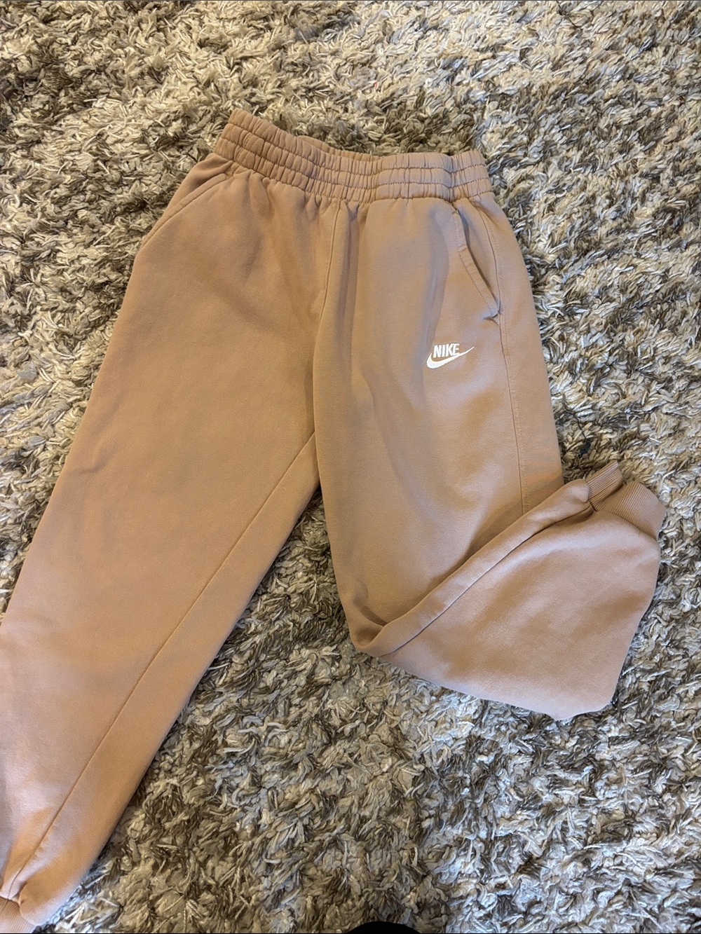 Nike Kids Light Brown Jogger Sweatpants